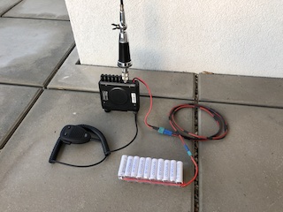 Akku + CB-Gerät + Antenne